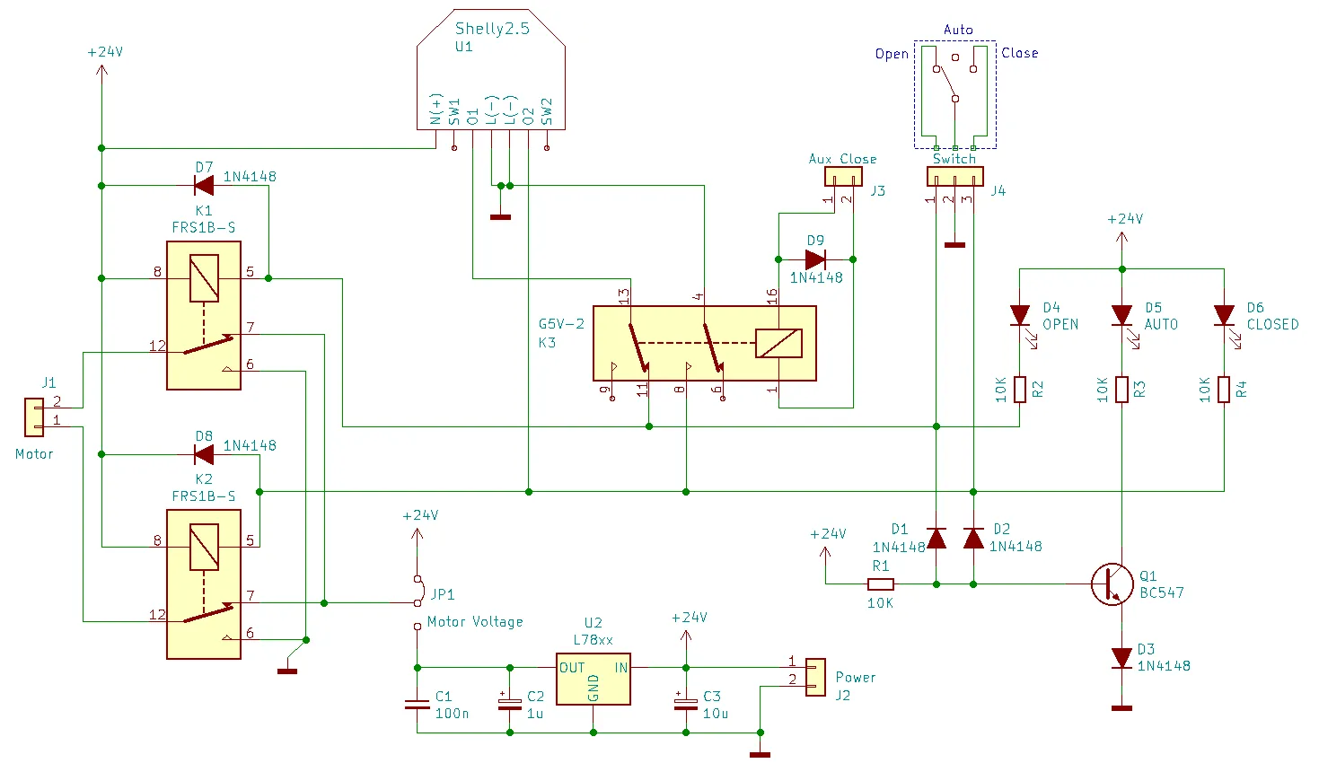 Schematic of the water control.